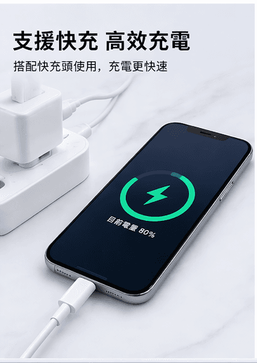 快充充電線｜Type-C / Lightning/USB｜1M / 2M